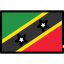 Saint kitts and nevis icon 64x64