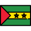 Sao tome and prince icon 64x64