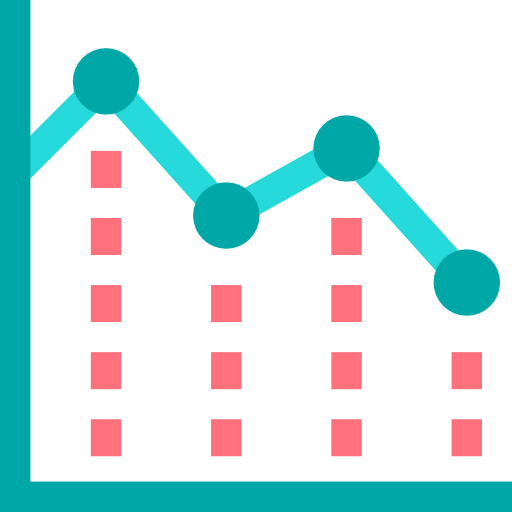 Line chart icon