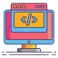 Web coding アイコン 64x64