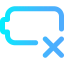 Empty battery icon 64x64