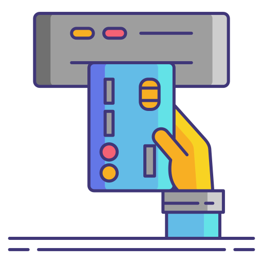 Card machine icon
