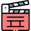 Clapperboard ícono 64x64