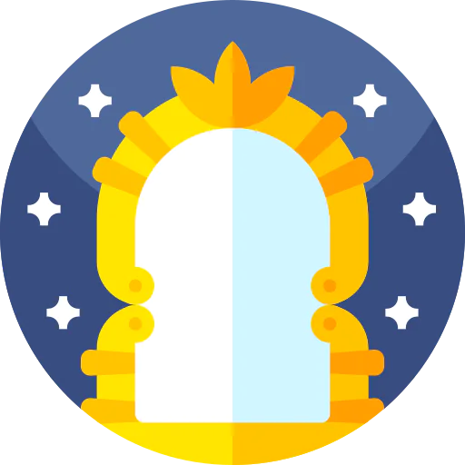 Magic mirror icon
