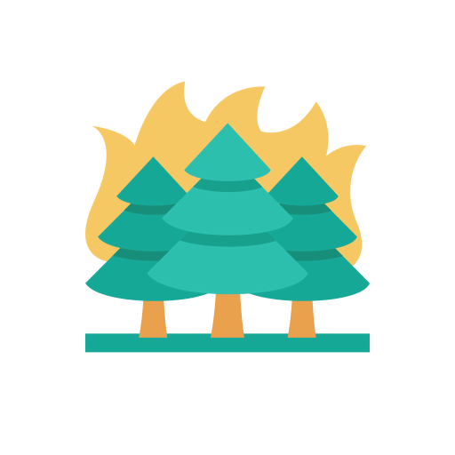 Forest fire icon