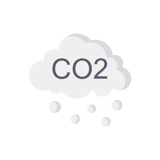CO2 cloud icon