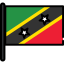Saint kitts and nevis icon 64x64