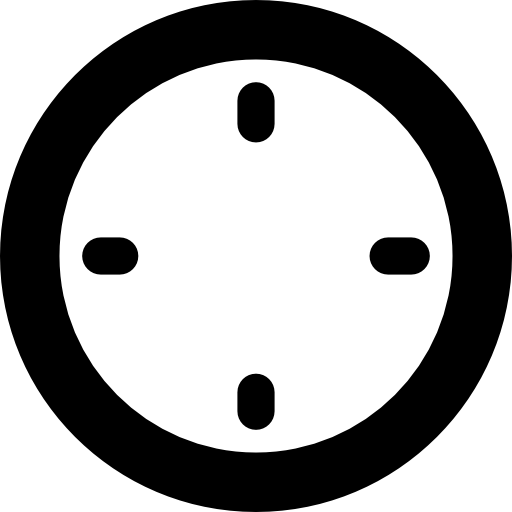 Clock without hands icon