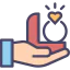 Engagement ring icon 64x64