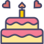 Birthday cake icon 64x64