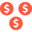 Dollar coins biểu tượng 64x64