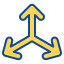 Three arrows ícone 64x64