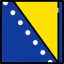 Bosnia and herzegovina icon 64x64