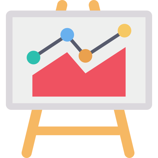 Line chart icon