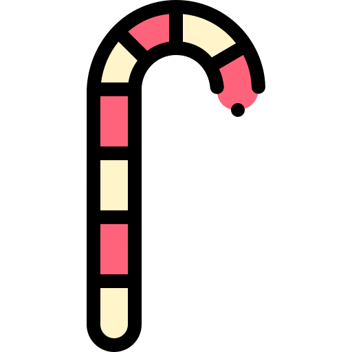 Candy cane icon