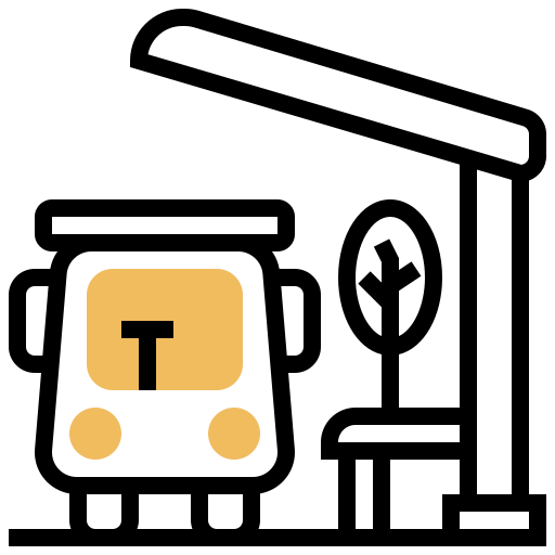 Bus stop icon