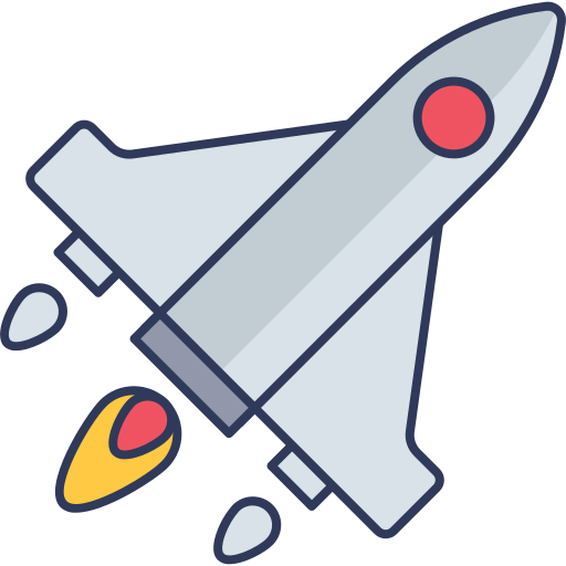 Rocket launch icon