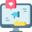 Social media marketing icon 64x64