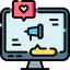 Social media marketing icon 64x64
