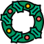 Christmas wreath icon 64x64