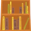 Книжная полка иконка 64x64