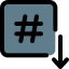 Down arrow Symbol 64x64