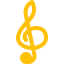 Treble clef icon 64x64