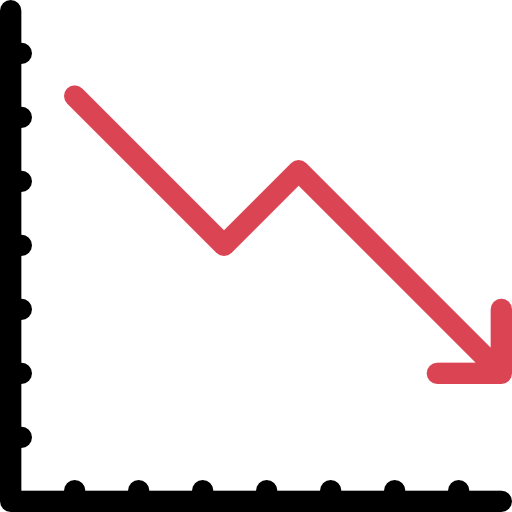 Line chart icon