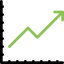 Line chart Symbol 64x64