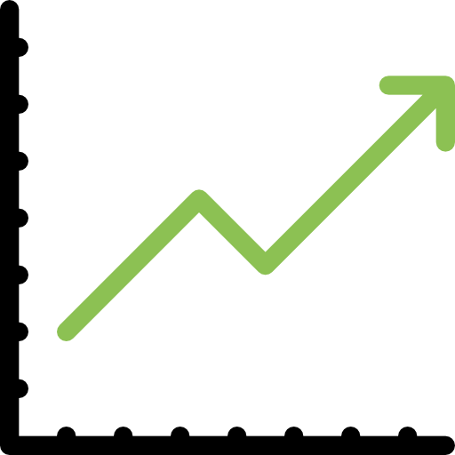 Line chart icon