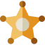 Sheriff badge icon 64x64