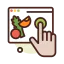 Online shopping icon 64x64