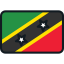 Saint kitts and nevis icon 64x64