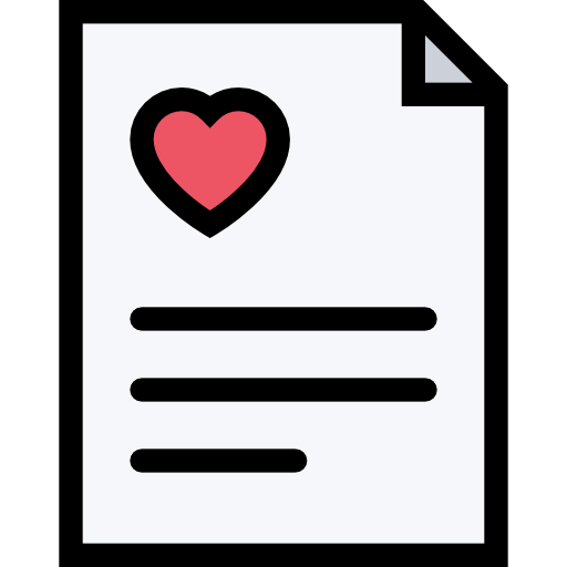 Wedding contract icon