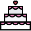 Wedding cake icon 64x64