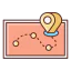 Travel itinerary icon 64x64