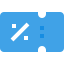 Discount voucher Symbol 64x64