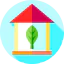 Eco house icon 64x64