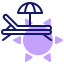 Sunbathing icon 64x64