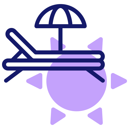 Sunbathing icon
