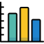 Bar chart icon 64x64