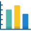 Bar chart icon 64x64