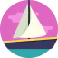 Sailing boat icon 64x64