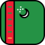 Turkmenistan icon 64x64