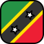Saint kitts and nevis icon 64x64