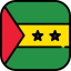 Sao tome and prince icon 64x64