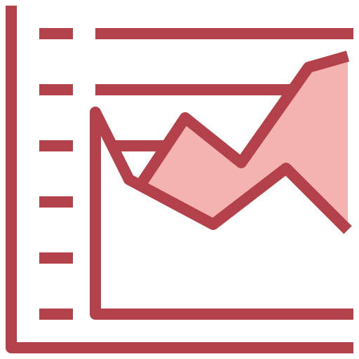 Area graph icon