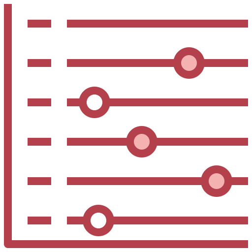 Scatter graph icon