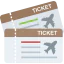 Plane ticket icône 64x64