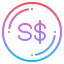 Singapore dollar icon 64x64